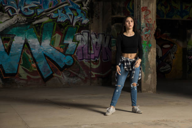 istock Attractive female dancer ready to dance 697591596