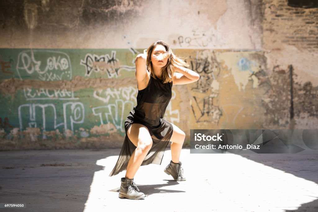 Strong Dancer Strong Female Dancer During A Performance Stock Photo - Download Image ...