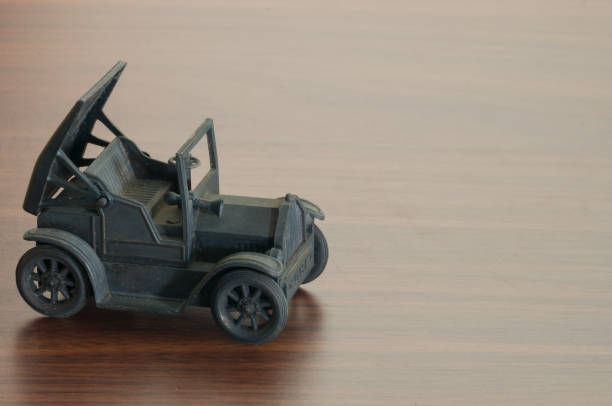 Car classical model on the wooden table