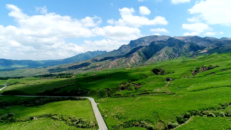 landscape of Aso area in Japan