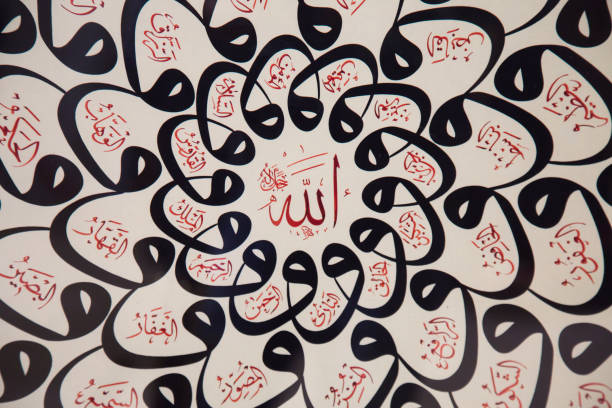 Islamic calligraphy - Say God is One, Allah