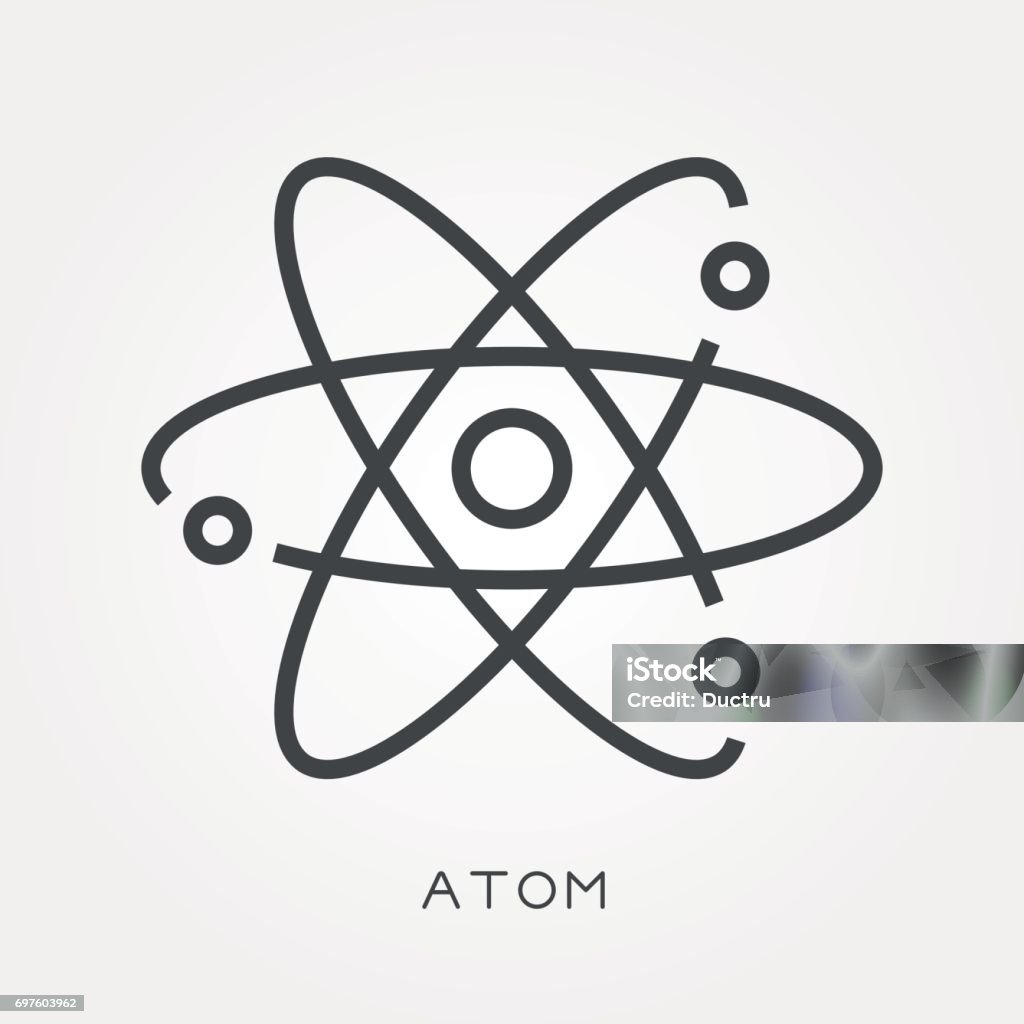 行アイコン原子 - 原子のロイヤリティフリーベクトルアート