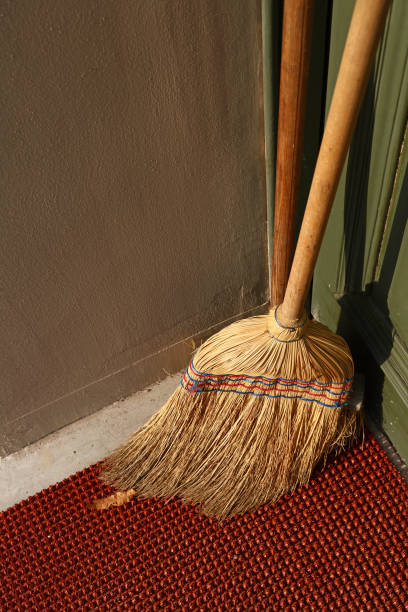 istock High Angle View Of Broom At Room Corner 697608299