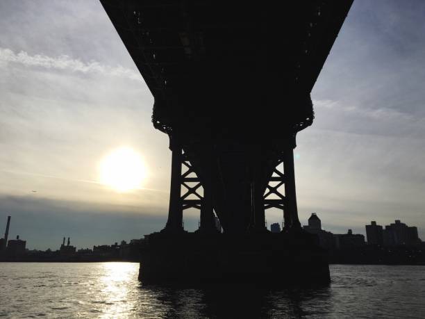 istock Silhouette Manhattan Bridge Over East River Against Sky During Sunset 697608733