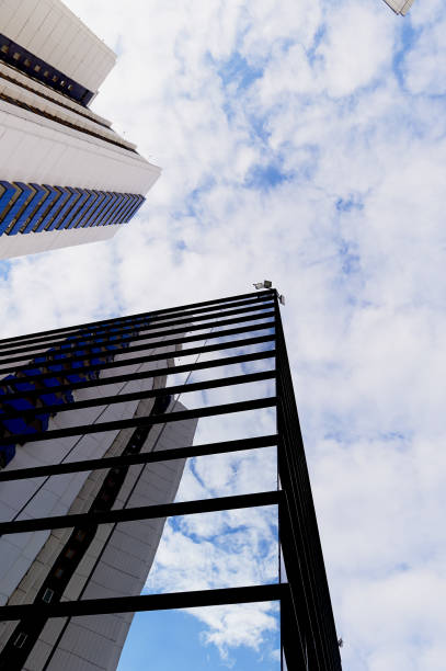 istock the reflection of the sky mirrored building 697611984