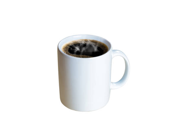istock Mug or coffee cup with hot stream, isolated on white background, with clipping path 697618064