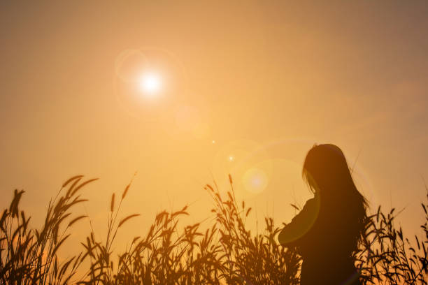 istock Silhouette Person Standing Against Sky During Sunset 697624363