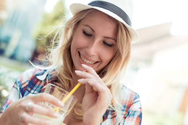 istock Woman relaxing in cafe 697630248
