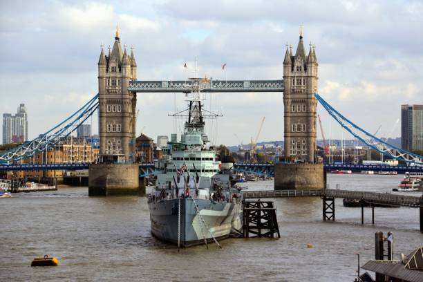 istock Tower Bridge and river Thames in London, UK 697647836