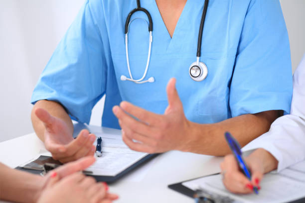 istock Doctor and patient are discussing something 697648354