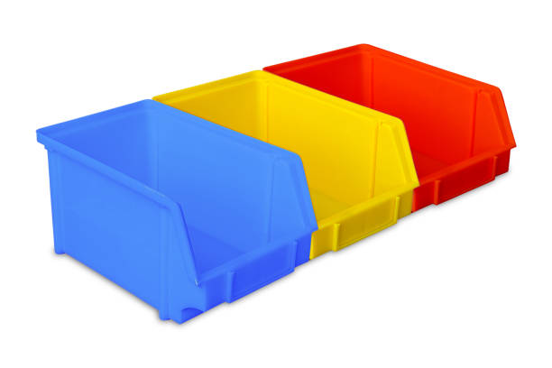 istock Industrial plastic parts bins 697667972