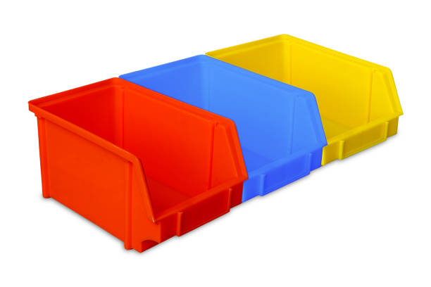 istock Industrial plastic parts bins 697668008