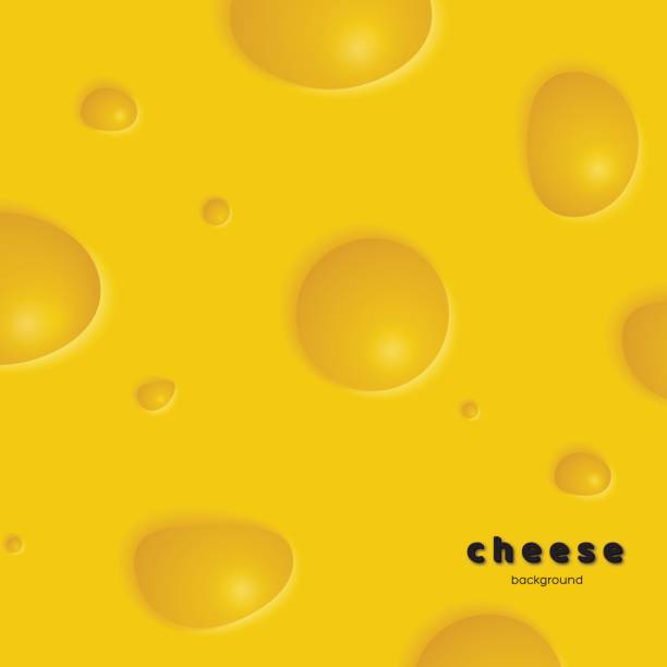 구멍이 치즈 배경. - cheese backgrounds textured emmental cheese stock illustrations