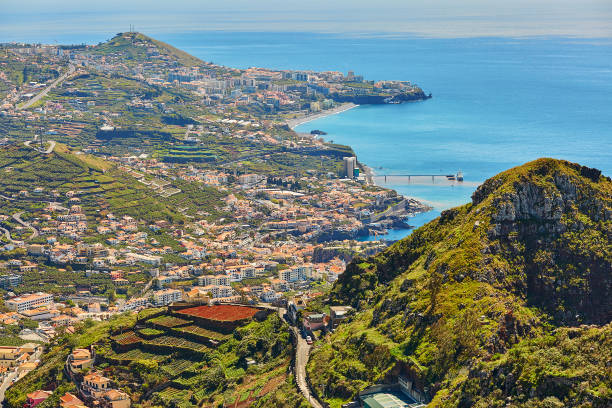 istock Aerial view of typical Madeira landscape 697692488