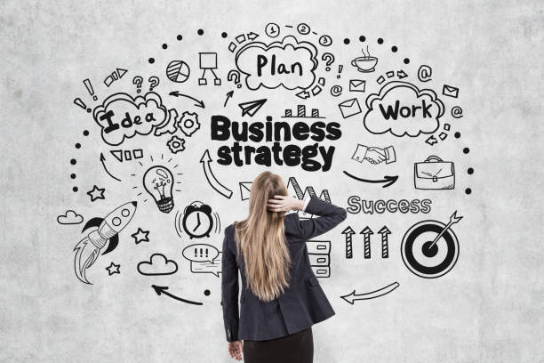 istock Confused woman and business strategy 697708940