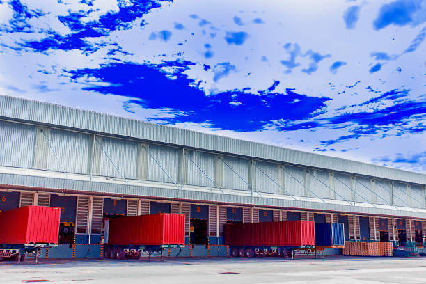 istock Distribution Center and logistics warehouse for manufacturer retailer logistics. 697713020