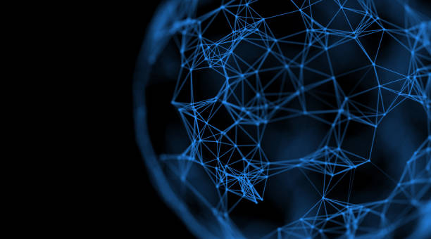 istock Abstract geometry surfaces, lines and points background, Used as digital wallpaper and technology background. 3d rendering 697728792