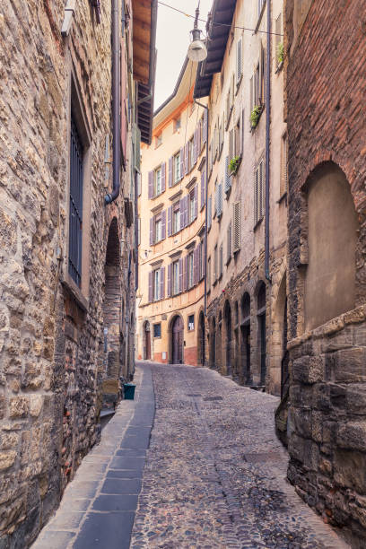istock Old streets of Bergamo 697729322