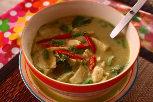 istock asian soup with chili pepper,curry chicken 697750184