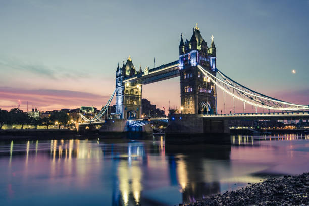 istock London Tower Bridge illuminated at dusk 697760028
