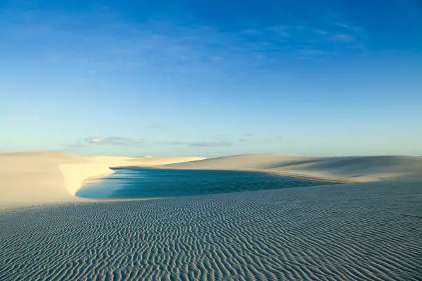 Photo of Sand dunes and lagoon in north of Brazil