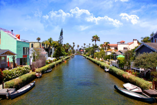 istock Famous Venice Canals on a sunny California day 697781078