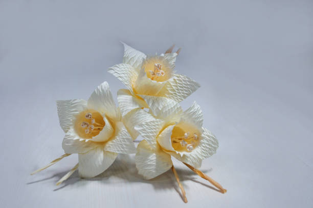 istock Dararat or Daffodil artificial flowers for H.M. King Bhumibol Adulyadej's cremation 697794900