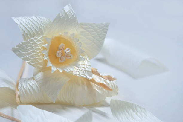 istock Dararat or Daffodil artificial flowers for H.M. King Bhumibol Adulyadej's cremation 697794926