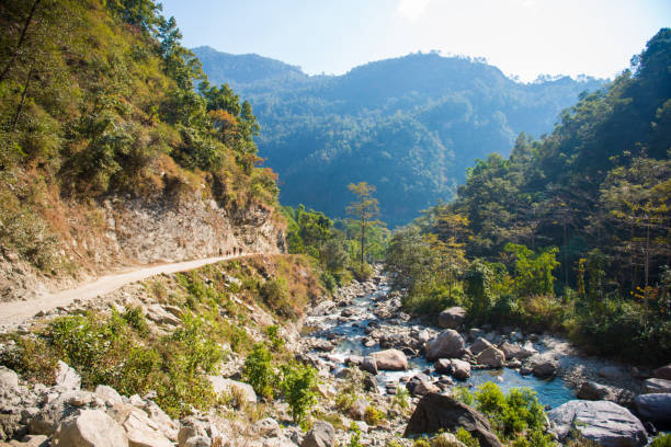 istock way on the mountain for trekking 697805374