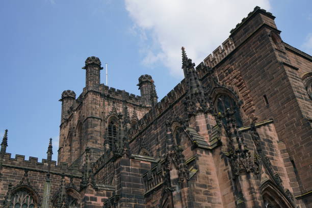 cathédrale de chester, chester uk - chester england chester cathedral uk england photos et images de collection