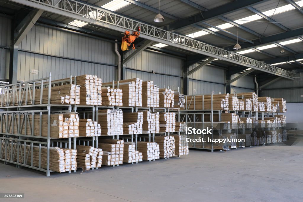 warehouse aluminum profile warehouse Aluminum Stock Photo