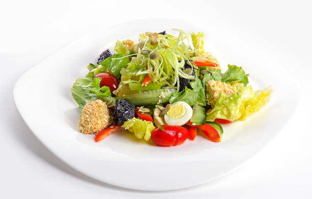 istock Fresh salad with tapenade 697827478