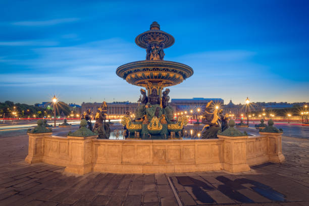 istock Paris, Place de la Concorde during the blue hour 697835258