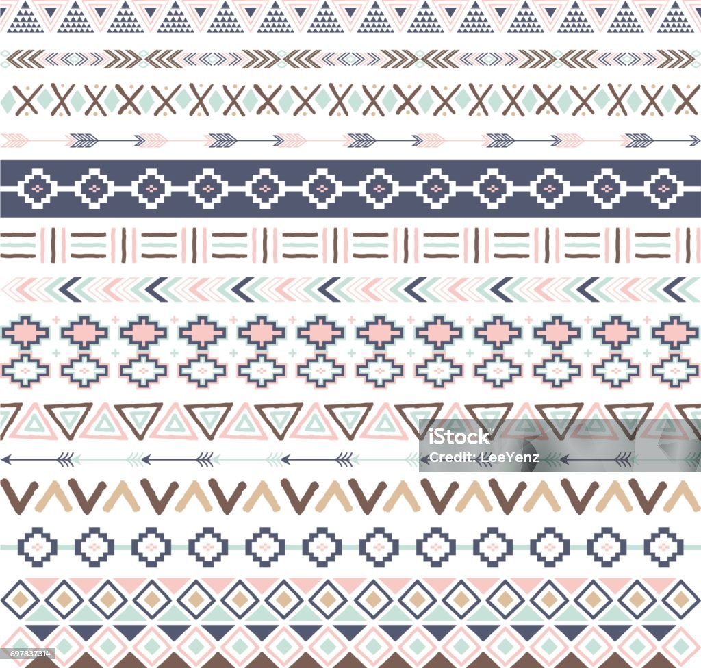 Aztec Text Border Aztec Borders Collections Stock Illustration - Download Image Now ...