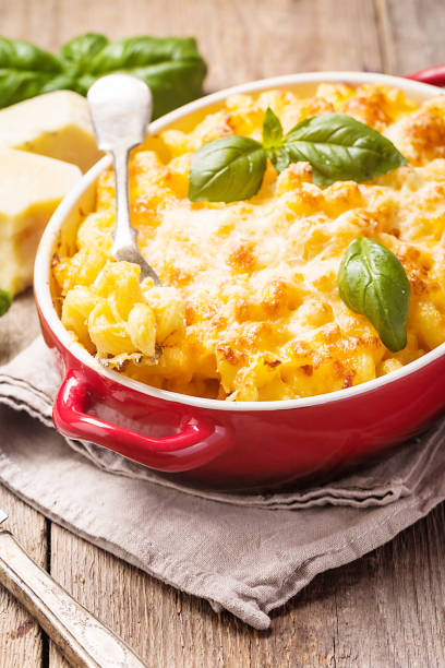 istock Mac and cheese, american style pasta 697849388