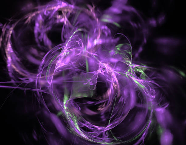istock image of one Digital Fractal on Black Color 697863684