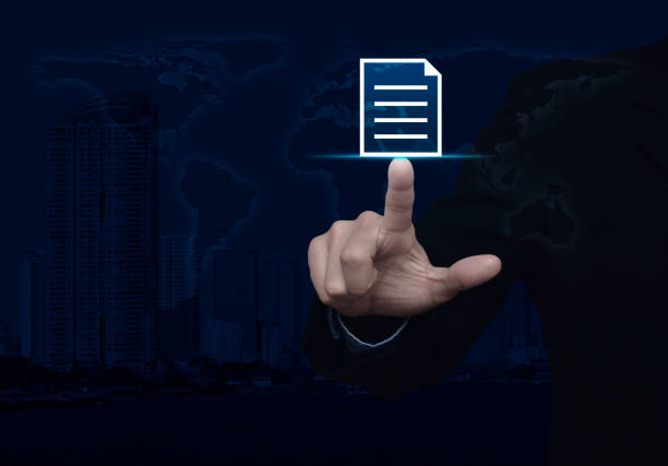 istock Business communication concept, Elements of this image furnished by NASA 697864014