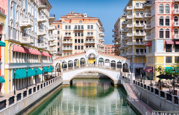 istock The Qanat Quartier at the Pearl in Doha, Qatar 697864580