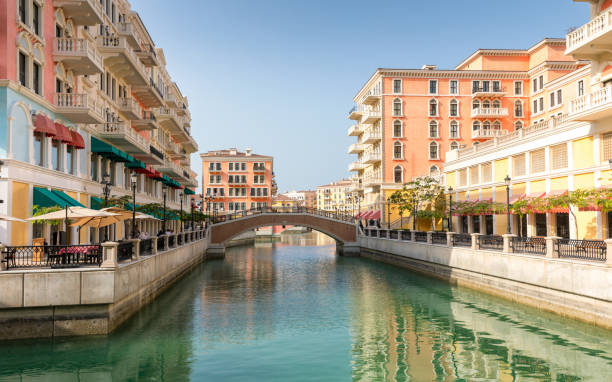 istock Venice like Qanat Quartier in Doha, Qatar 697864662