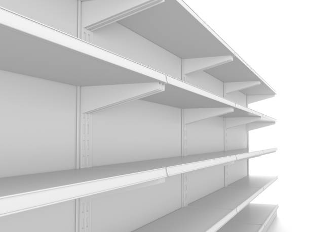 istock Supermarket  set of shelves 697864948