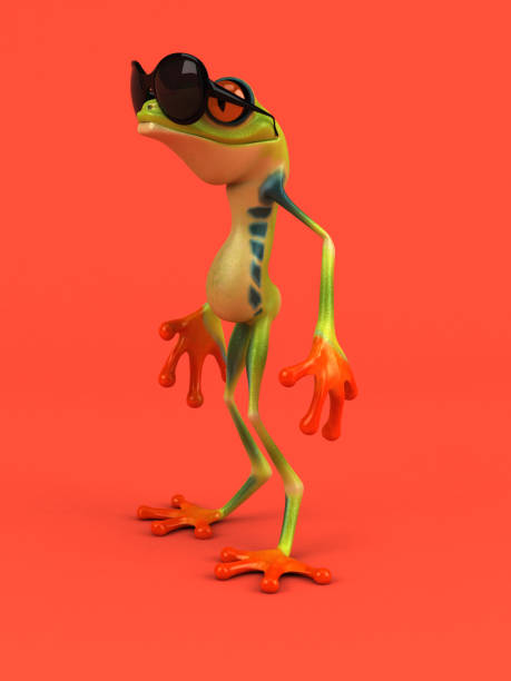 istock Cartoon frog - 3D Illustration 697868914
