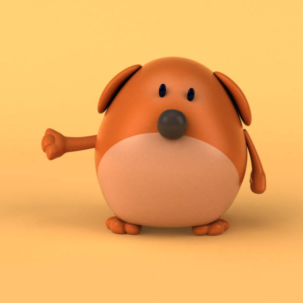 istock Cartoon dog - 3D Illustration 697869100