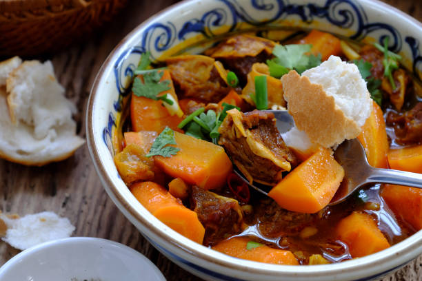 istock Vietnam food, bread with stewed beef 697872426