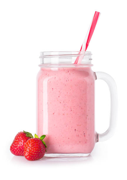 istock strawberry smoothie isolated on white 697883022