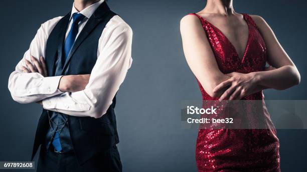 Male And Female Relationship Stock Photo - Download Image Now - Divorce, Party - Social Event, Adult