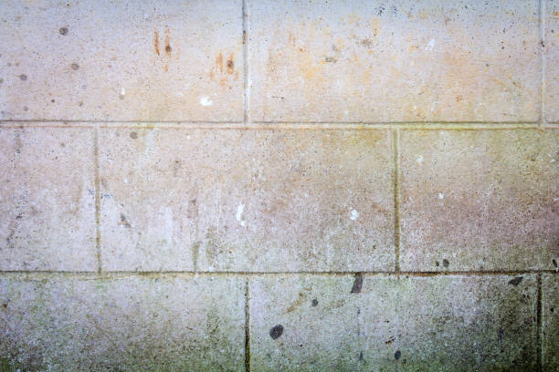 velho textura de fundo de parede de concreto bloco - rusty textured textured effect staple - fotografias e filmes do acervo