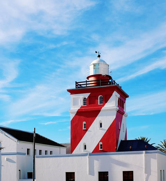 istock Restored lighthouse, still in use, at Cape Town's Green Point. 697901660