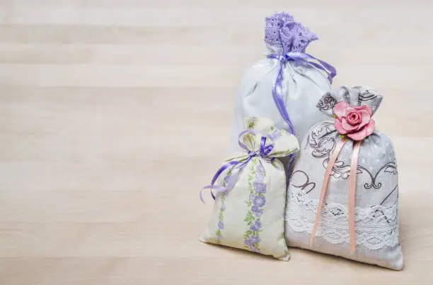 Scented sachets and lavender pouches