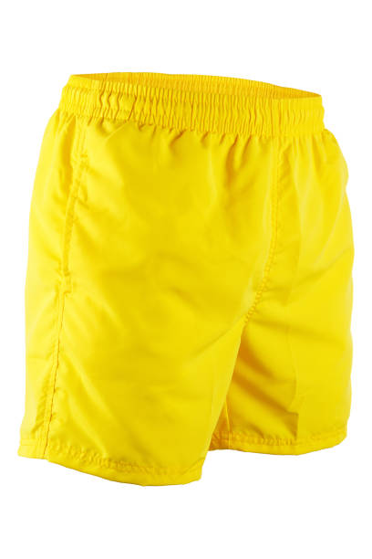 istock Navy blue men shorts for swimming 697912904