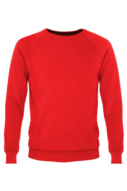 red long sleeve t-shirt - cardigan stock-fotos und bilder